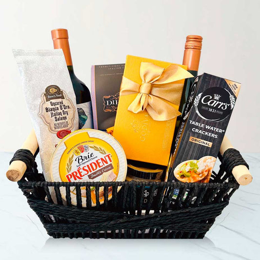 Epicurean Elegance Wine Basket